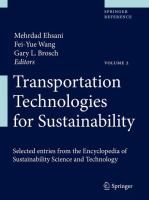 Transportation technologies for sustainability