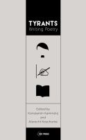 Tyrants Writing Poetry : the Art of Language and Violence /