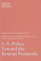 U.S. policy toward the Korean peninsula