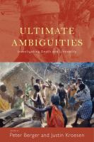 Ultimate ambiguities investigating death and liminality /