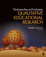 Understanding and evaluating qualitative educational research