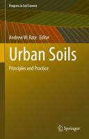 Urban Soils Principles and Practice /