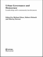 Urban governance and democracy leadership and community involvement /