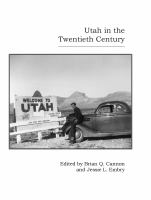 Utah in the twentieth century /