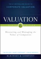 Valuation measuring and managing the value of companies /