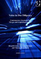 Value in due diligence contemporary strategies for merger and acquisition success /