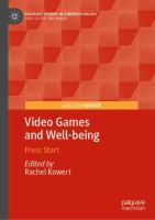 Video Games and Well-being Press Start /