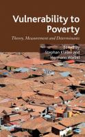 Vulnerability to poverty theory, measurement and determinants, with case studies from Thailand and Vietnam /