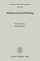 Wettbewerb und Werbung