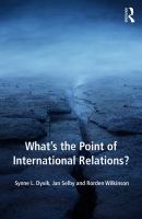 What's the point of international relations? /