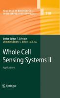Whole Cell Sensing System II Applications /