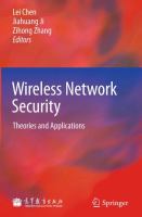 Wireless Network Security Theories and Applications /