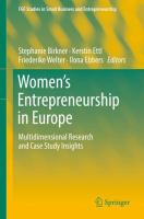 Women's Entrepreneurship in Europe Multidimensional Research and Case Study Insights  /