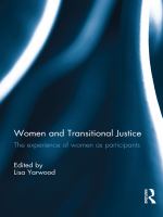 Women and transitional justice the experience of women as participants /
