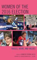 Women of the 2016 election voices, views, and values /