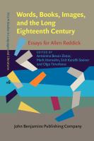 Words, books, images, and the long eighteenth century essays for Allen Reddick /