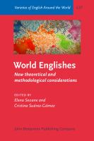 World Englishes new theoretical and methodological considerations /