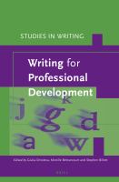 Writing for professional development