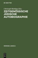 Zeitgenössische jüdische Autobiographie