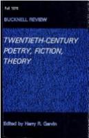 Twentieth-century poetry, fiction, theory /