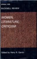 Women, literature, criticism /