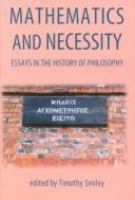 Mathematics and necessity : essays in the history of philosophy /