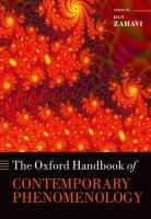 The Oxford handbook of contemporary phenomenology /