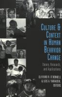 Culture & context in human behavior change : theory, research, and applications /