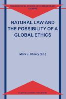 Natural law and the possibility of a global ethics /