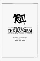 Ideals of the samurai : writings of Japanese warriors /