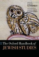 The Oxford handbook of Jewish studies /