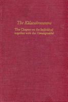 The Kālacakratantra : the chapter on the individual together with the Vimalaprabhā /