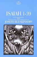 Isaiah 1-39 : a new translation with introduction and commentary /