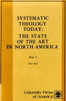 Systematic theology today : the state of the art in North America /