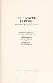 Renaissance letters : revelations of a world reborn /