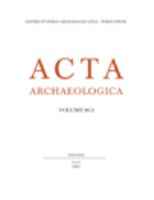 Acta archaeologica.