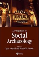 A companion to social archaeology /