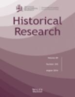 Historical research : the Bulletin of the Institute of Historical Research.