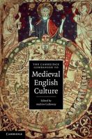 The Cambridge Companion to Medieval English Culture /