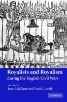 Royalists and royalism during the English civil wars /