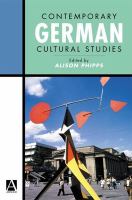 Contemporary German cultural studies /