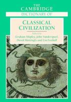 The Cambridge dictionary of classical civilization /