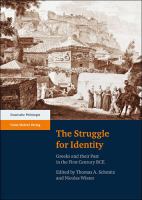 The struggle for identity : Greeks and their past in the first century BCE /