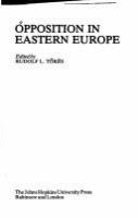 Opposition in Eastern Europe /