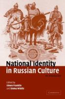 National identity in Russian culture : an introduction /