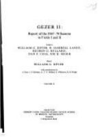 Gezer II : report of the 1967-70 seasons in fields I and II /