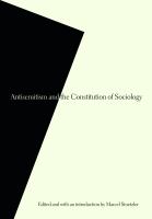 Antisemitism and the constitution of sociology