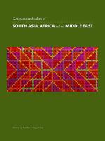 Comparative studies of South Asia, Africa, and the Middle East