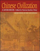 Chinese civilization : a sourcebook /