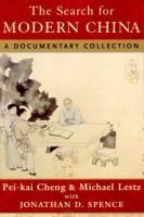 The search for modern China : a documentary collection /